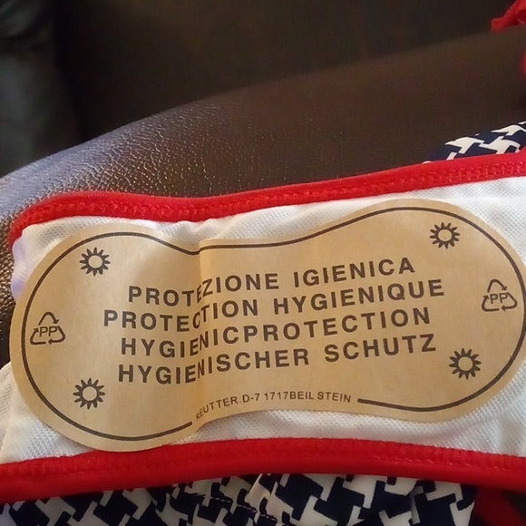 NIP - Better Style 2Pc Black, White & Red High Waist Bikini - Size XL - Picture 7 of 12